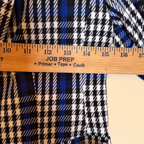 Banana Republic Blue and White Checkered Blazer Sz 00 - Picture 8 of 8